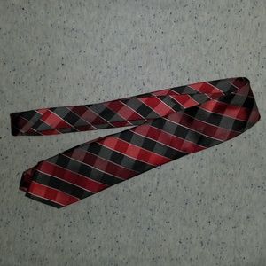 Alfani red/black stripe tie